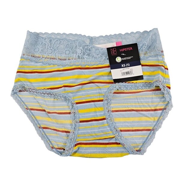 No Boundaries NOBO Micro Lace 4-Pack Multi-Color Hipster Panties - Size XS NWT - Picture 7 of 15